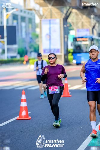 Race photo from Smartfren Run 2025 