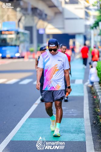 Race photo from Smartfren Run 2025 
