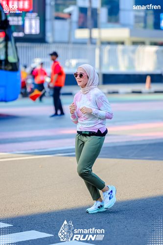 Race photo from Smartfren Run 2025 