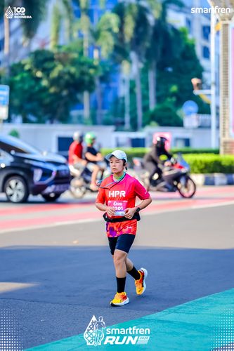 Race photo from Smartfren Run 2025 