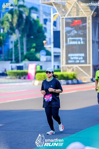 Race photo from Smartfren Run 2025 