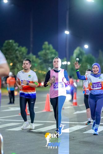 Race photo from PIK NITE RUN 2025