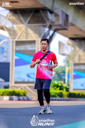 Race photo from Smartfren Run 2025 