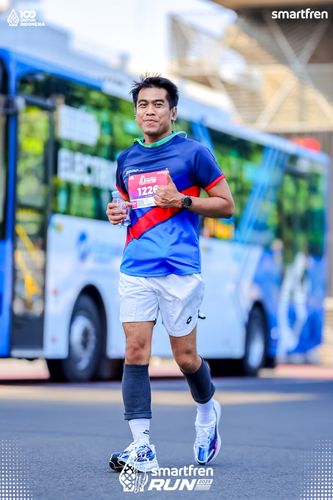 Race photo from Smartfren Run 2025 