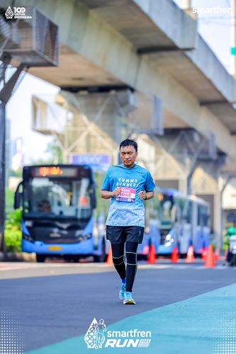 Race photo from Smartfren Run 2025 