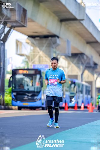 Race photo from Smartfren Run 2025 