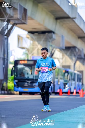 Race photo from Smartfren Run 2025 