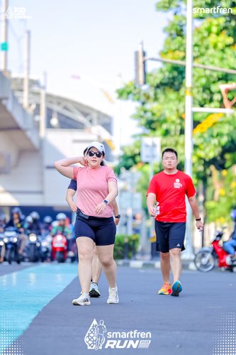 Race photo from Smartfren Run 2025 