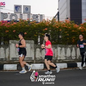 Race photo from SMARTFREN RUN 2026