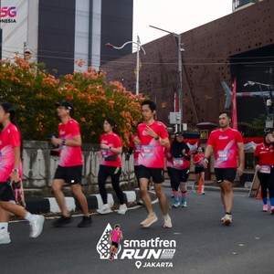 Race photo from SMARTFREN RUN 2026