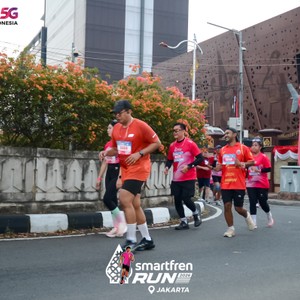 Race photo from SMARTFREN RUN 2026