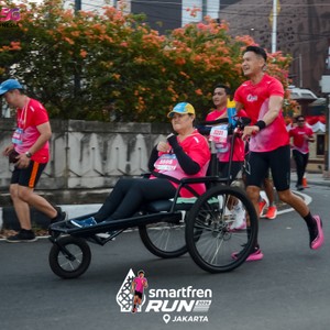 Race photo from SMARTFREN RUN 2026