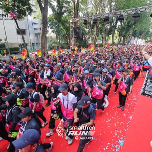 Race photo from SMARTFREN RUN 2026