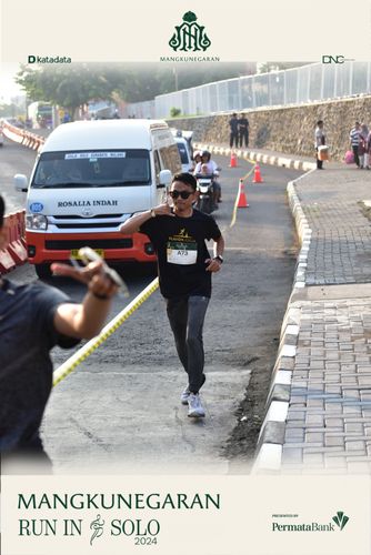 Race photo from Mangkunegaran Run 2024