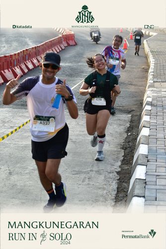 Race photo from Mangkunegaran Run 2024