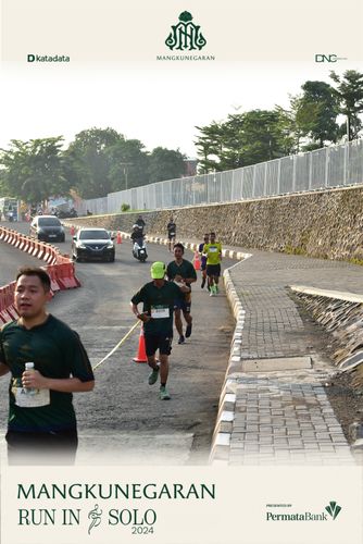 Race photo from Mangkunegaran Run 2024