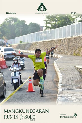Race photo from Mangkunegaran Run 2024
