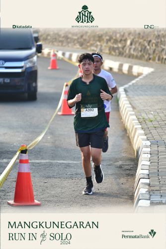 Race photo from Mangkunegaran Run 2024