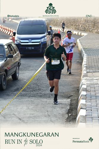 Race photo from Mangkunegaran Run 2024