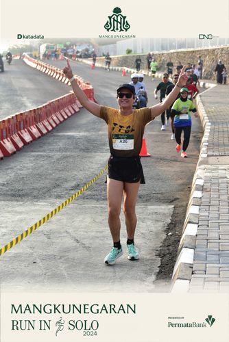 Race photo from Mangkunegaran Run 2024