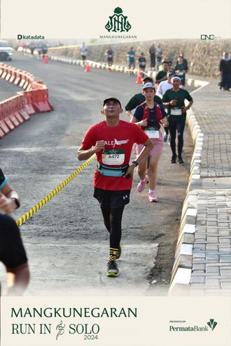 Race photo from Mangkunegaran Run 2024