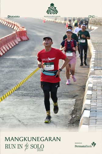 Race photo from Mangkunegaran Run 2024