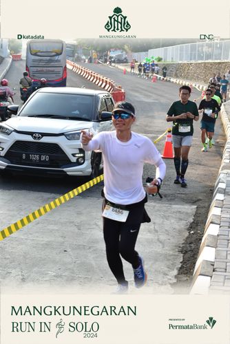 Race photo from Mangkunegaran Run 2024