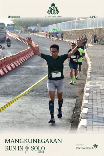 Race photo from Mangkunegaran Run 2024