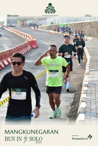 Race photo from Mangkunegaran Run 2024