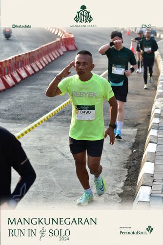 Race photo from Mangkunegaran Run 2024