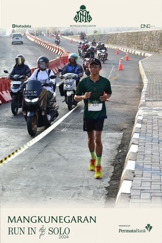 Race photo from Mangkunegaran Run 2024