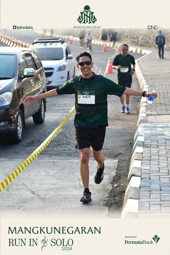 Race photo from Mangkunegaran Run 2024