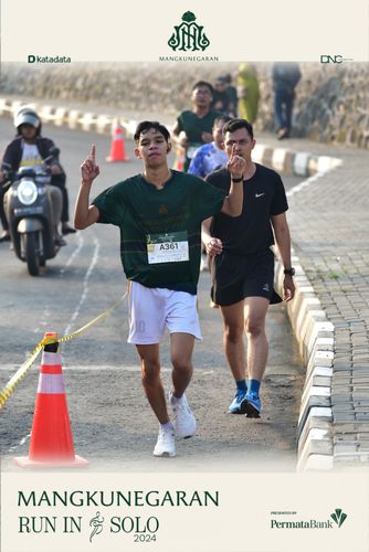 Race photo from Mangkunegaran Run 2024