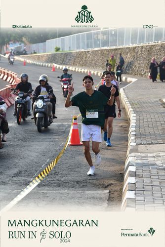 Race photo from Mangkunegaran Run 2024