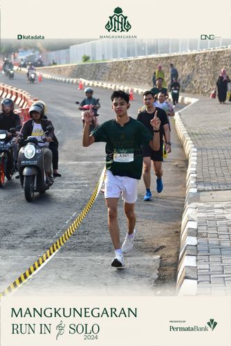 Race photo from Mangkunegaran Run 2024