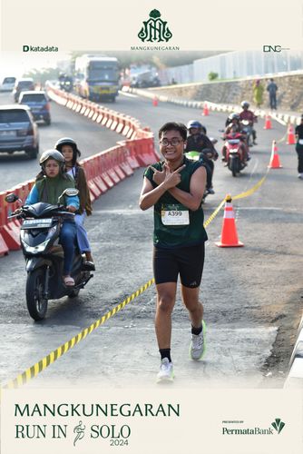 Race photo from Mangkunegaran Run 2024