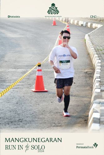 Race photo from Mangkunegaran Run 2024