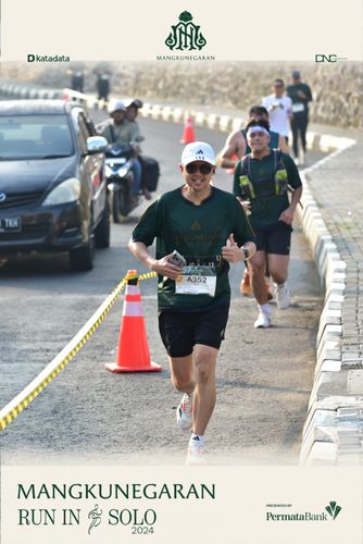 Race photo from Mangkunegaran Run 2024