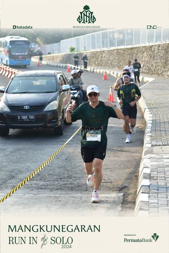 Race photo from Mangkunegaran Run 2024