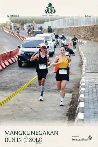 Race photo from Mangkunegaran Run 2024