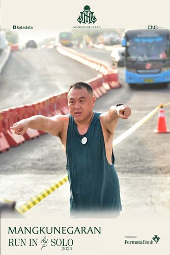 Race photo from Mangkunegaran Run 2024