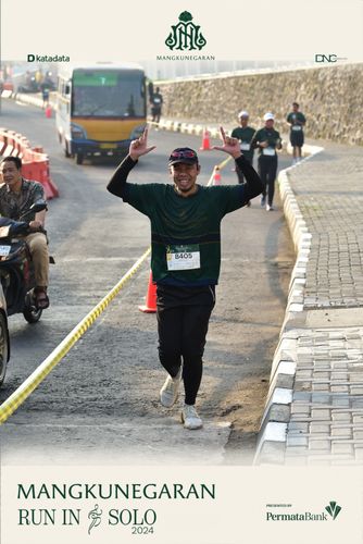 Race photo from Mangkunegaran Run 2024