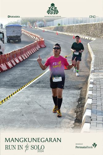 Race photo from Mangkunegaran Run 2024