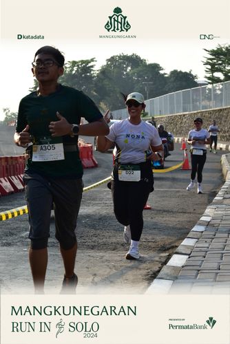 Race photo from Mangkunegaran Run 2024