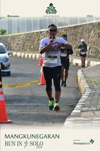 Race photo from Mangkunegaran Run 2024