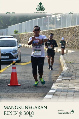 Race photo from Mangkunegaran Run 2024