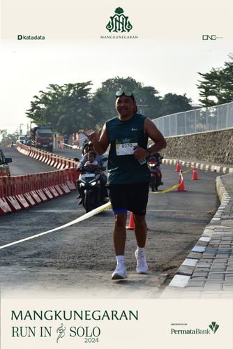 Race photo from Mangkunegaran Run 2024