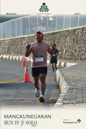 Race photo from Mangkunegaran Run 2024