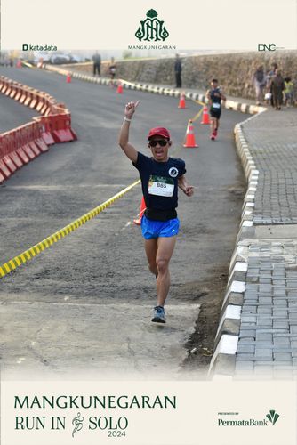 Race photo from Mangkunegaran Run 2024