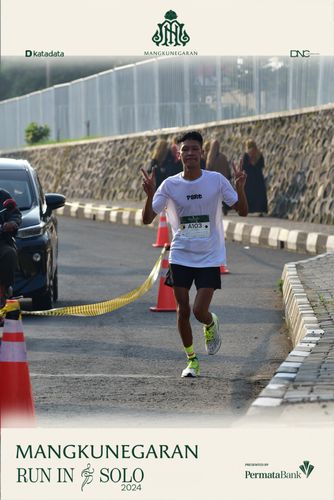 Race photo from Mangkunegaran Run 2024